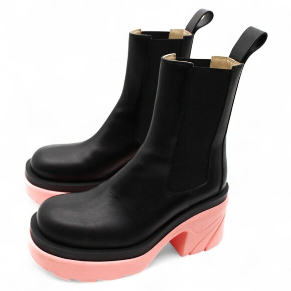 Wardrobe 02 Flash Contrast-Sole Tire Ankle Boots - Picture 4 of 7